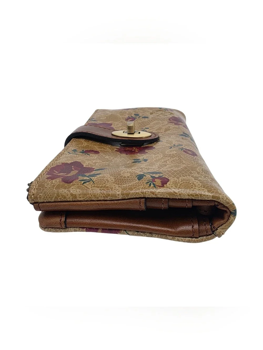Patrcia Nash Annesley Leather Western Lace Floral Wallet Wristlet